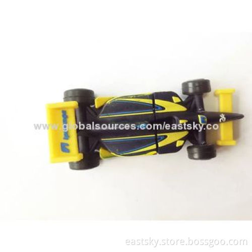 Customized Motorcycle Race-shaped USB Drive, Made of Soft PVC Material, OEM Orders are WelcomeNew